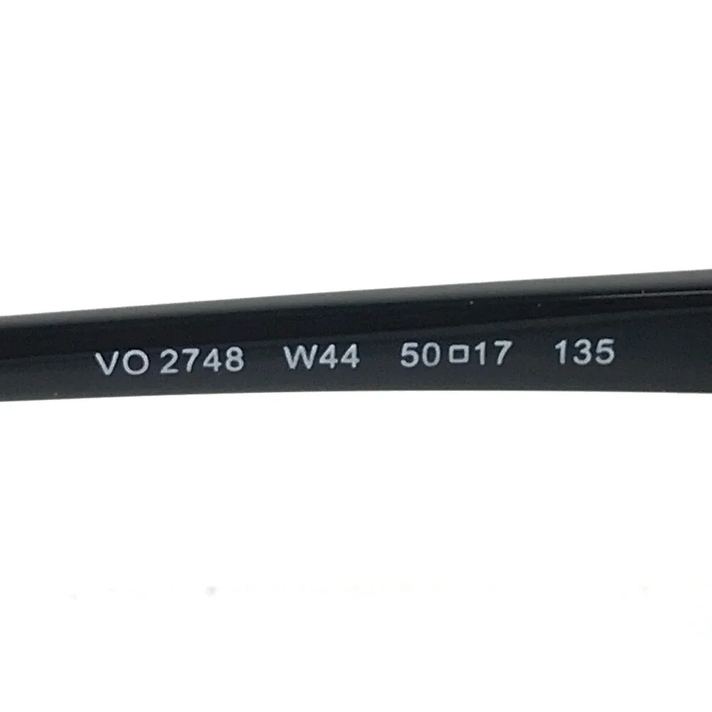 Vogue Eyeglasses Frames VO2748 W44 Polished Black Cat Eye Full Rim 50-17-135